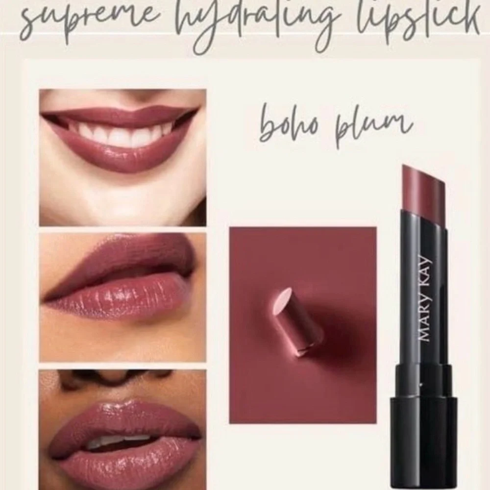 Mary Kay Supreme Hydrating Lipstick - Boho Plum New in Box